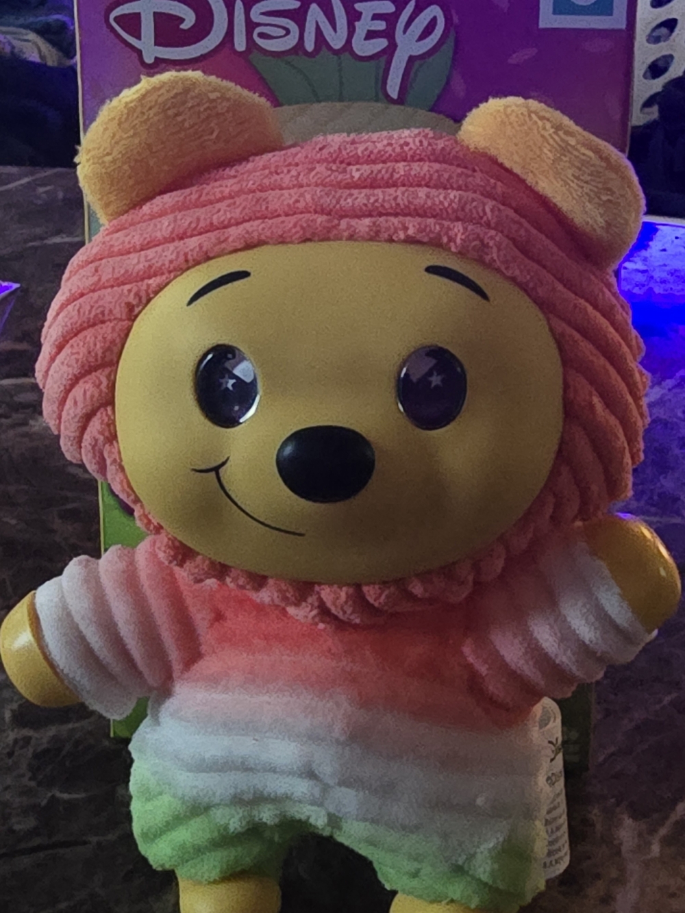 Disney Winnie the Pooh Plush - Pink, Yellow, Green Gradient